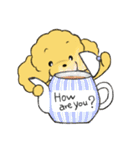 プードルカフェ 英語・日本語スタンプ（個別スタンプ：9）