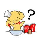 プードルカフェ 英語・日本語スタンプ（個別スタンプ：14）