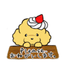 プードルカフェ 英語・日本語スタンプ（個別スタンプ：19）