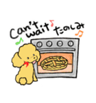 プードルカフェ 英語・日本語スタンプ（個別スタンプ：20）