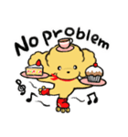 プードルカフェ 英語・日本語スタンプ（個別スタンプ：25）