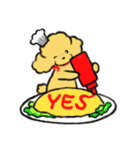 プードルカフェ 英語・日本語スタンプ（個別スタンプ：29）