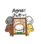プードルカフェ 英語・日本語スタンプ（個別スタンプ：35）