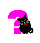 大人が使える動く黒猫とデカ文字（個別スタンプ：22）
