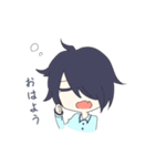 クロとシロ[日常]（個別スタンプ：1）