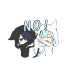 クロとシロ[日常]（個別スタンプ：8）