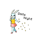Ammieka bunny love story Animation 1（個別スタンプ：4）