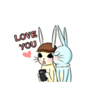 Ammieka bunny love story Animation 1（個別スタンプ：17）