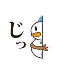 雪だるまと雪うさぎのスタンプ（個別スタンプ：8）