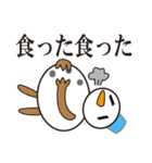 雪だるまと雪うさぎのスタンプ（個別スタンプ：12）