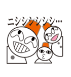 雪だるまと雪うさぎのスタンプ（個別スタンプ：13）