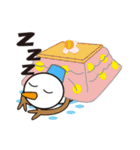 雪だるまと雪うさぎのスタンプ（個別スタンプ：15）