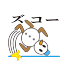 雪だるまと雪うさぎのスタンプ（個別スタンプ：17）