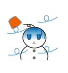 雪だるまと雪うさぎのスタンプ（個別スタンプ：18）