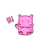 cute hippo（個別スタンプ：1）