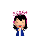 Sister Music 3D Eng（個別スタンプ：3）