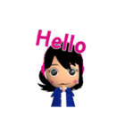 Sister Music 3D Eng（個別スタンプ：20）
