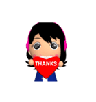 Sister Music 3D Eng（個別スタンプ：22）