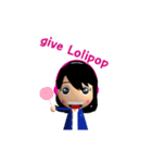 Sister Music 3D Eng（個別スタンプ：23）
