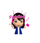 Sister Music 3D Eng（個別スタンプ：24）