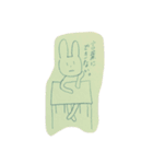 基本無表情ウサギ（個別スタンプ：1）