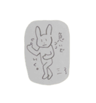 基本無表情ウサギ（個別スタンプ：8）