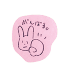 基本無表情ウサギ（個別スタンプ：10）