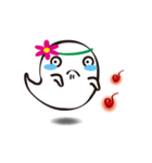 Cute ghost ＆ fireballs 2（個別スタンプ：1）