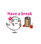 Cute ghost ＆ fireballs 2（個別スタンプ：9）