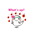 Cute ghost ＆ fireballs 2（個別スタンプ：32）