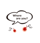 Cute ghost ＆ fireballs 2（個別スタンプ：36）