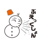 雪だるまと雪うさぎのスタンプ2（個別スタンプ：14）