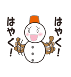 雪だるまと雪うさぎのスタンプ2（個別スタンプ：20）
