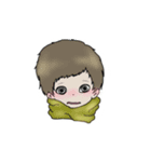 ゆるっとマフラー男子（個別スタンプ：6）