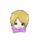 ゆるっとマフラー男子（個別スタンプ：8）