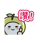 colorful and lovely apples(Chinese)（個別スタンプ：21）