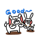 Silly hat and rabbit（個別スタンプ：38）