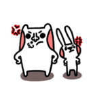 Silly hat and rabbit（個別スタンプ：40）