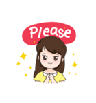 Nong Sookjai - Happy Girl（個別スタンプ：19）