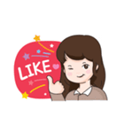 Nong Sookjai - Happy Girl（個別スタンプ：24）