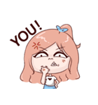 cute and emotional girl（個別スタンプ：9）