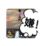 男の子とチワワの可愛いスタンプ。（個別スタンプ：12）