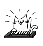 鍵盤奏者のためのキーボードねこスタンプ（個別スタンプ：1）