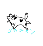 癒しの黒白猫（個別スタンプ：3）