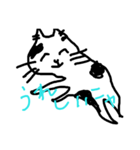 癒しの黒白猫（個別スタンプ：5）