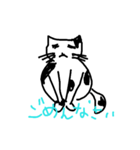 癒しの黒白猫（個別スタンプ：11）