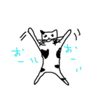 癒しの黒白猫（個別スタンプ：16）