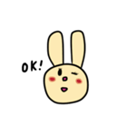 黄色いうさこ（個別スタンプ：4）