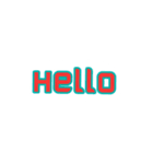 English ^_^（個別スタンプ：1）