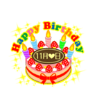 11月の誕生日★ケーキでお祝い★日付入り（個別スタンプ：31）